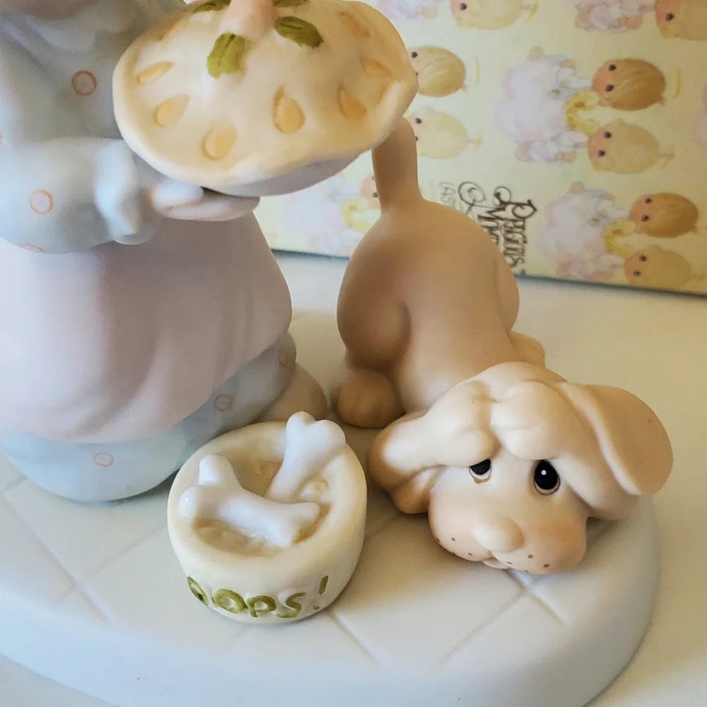 Precious Moments Dropping Over For Christmas Figurine 1982